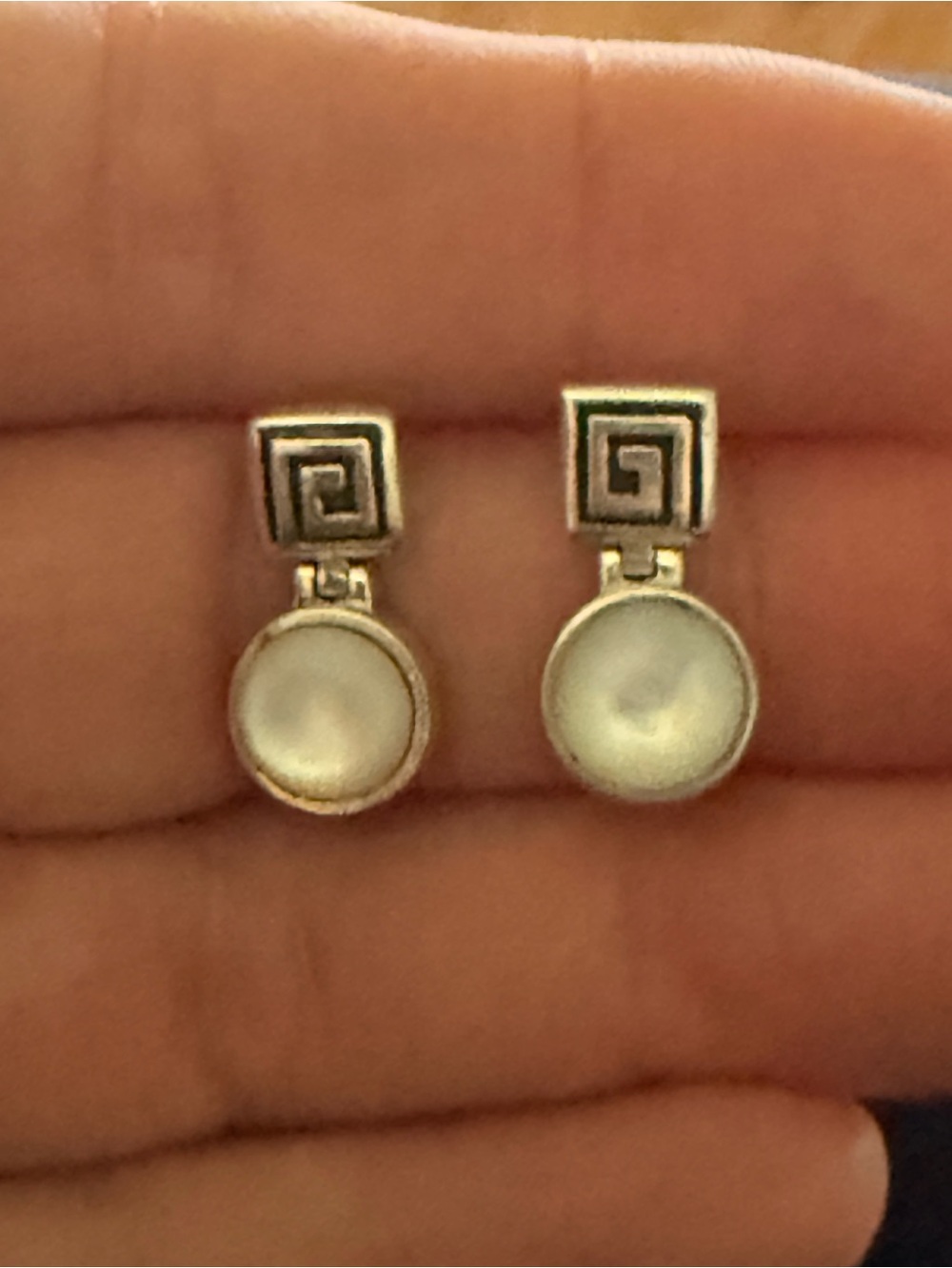 Silpada Mother of Pearl Sterling Silver Earrings